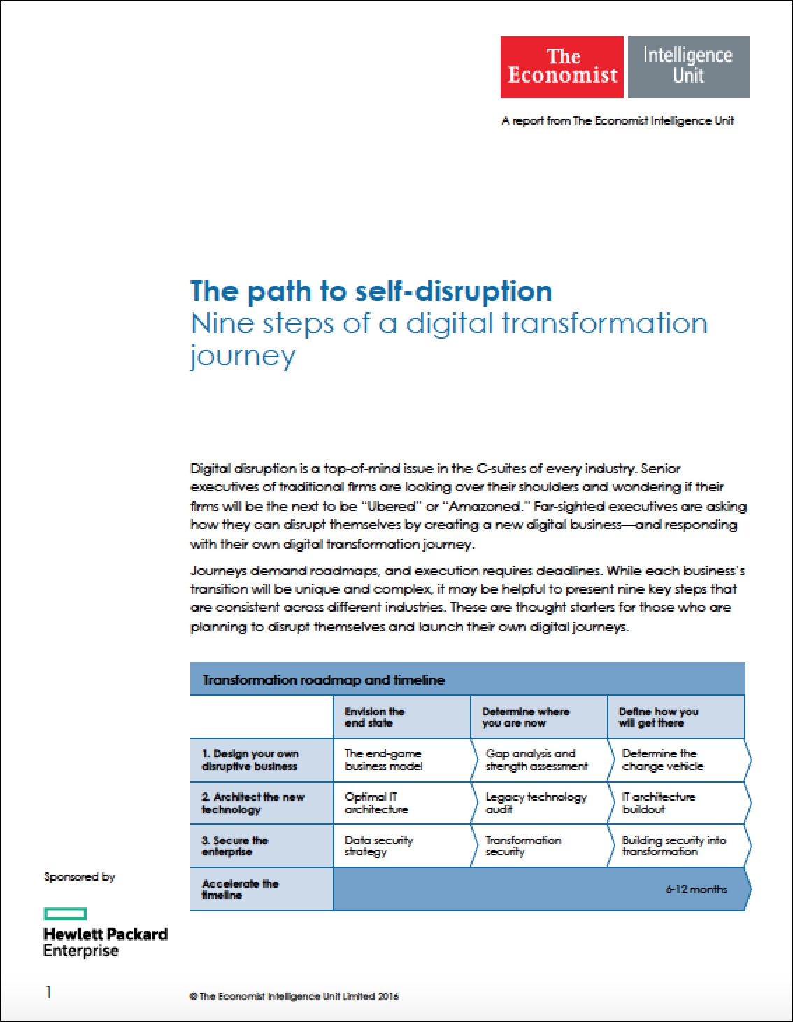 HPE - Economist The Path to self-disruption