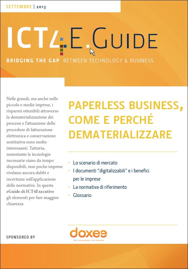 paperless business e dematerializzare come Paperless business, perché